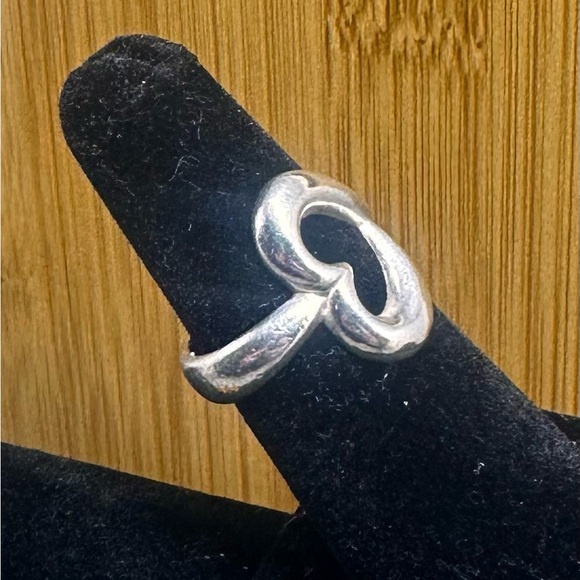 Retired JAMES AVERY Abounding Heart Ring; Puffy Open Heart; SIZE 5 - Picture 4 of 11